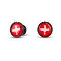 Hormesis Jewel Plug - Red with White Crux (Black)