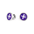 Hormesis Jewel Plug - Purple with White Crux (Silver)