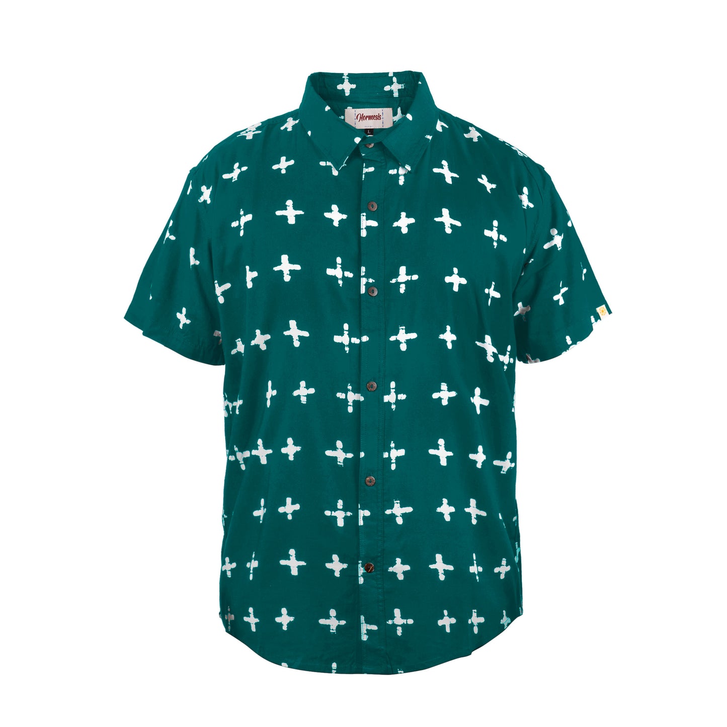 Hormesis crux shirt green and white