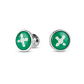 Hormesis Jewel Plug - Green with White Crux (Silver)