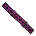 Purple Woven Goggle Strap (Black Multicrux)