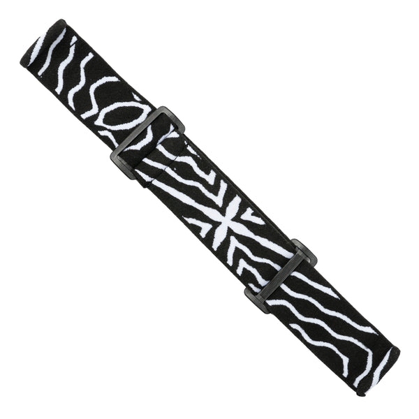 White Waves Woven Goggle Strap