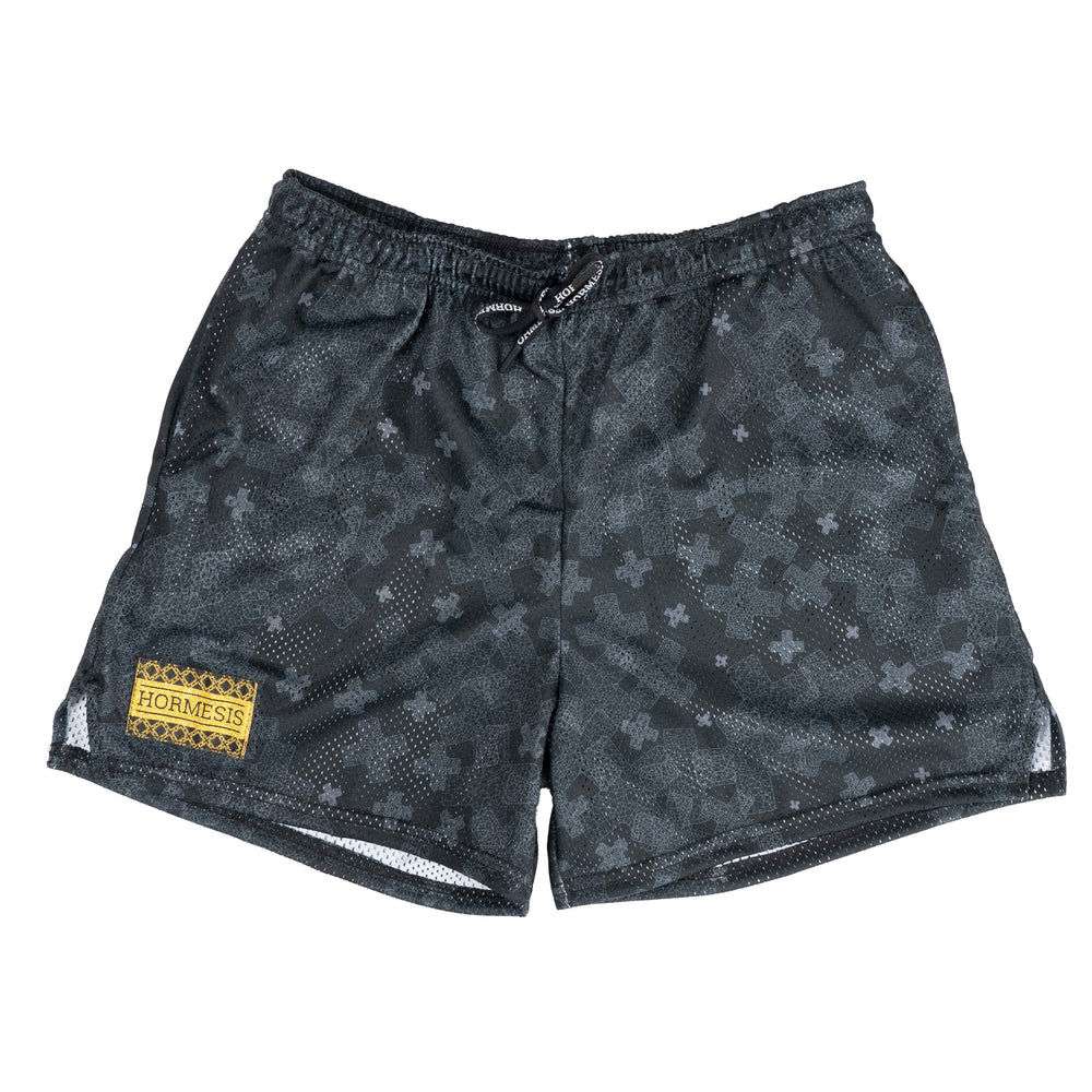 Baller Shorts - Charcoal Falling Crux