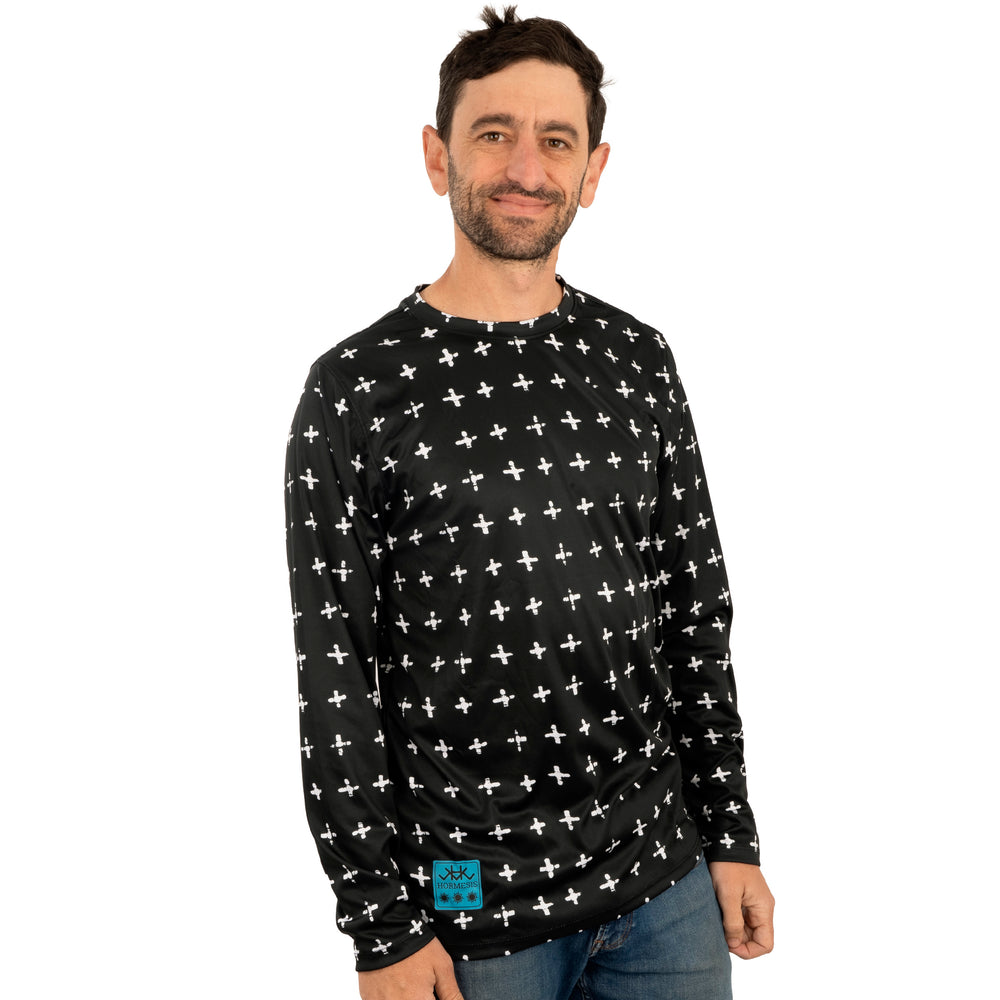 Elements UV Crew Neck - Black Crux