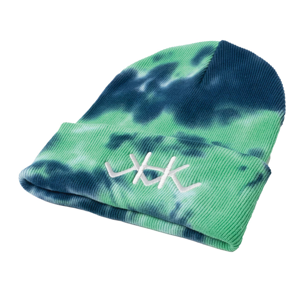 Dark Tie Dye H Cuffed Beanie