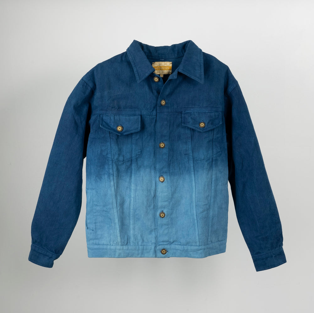 Indigo Gradient Mens Denim Jacket