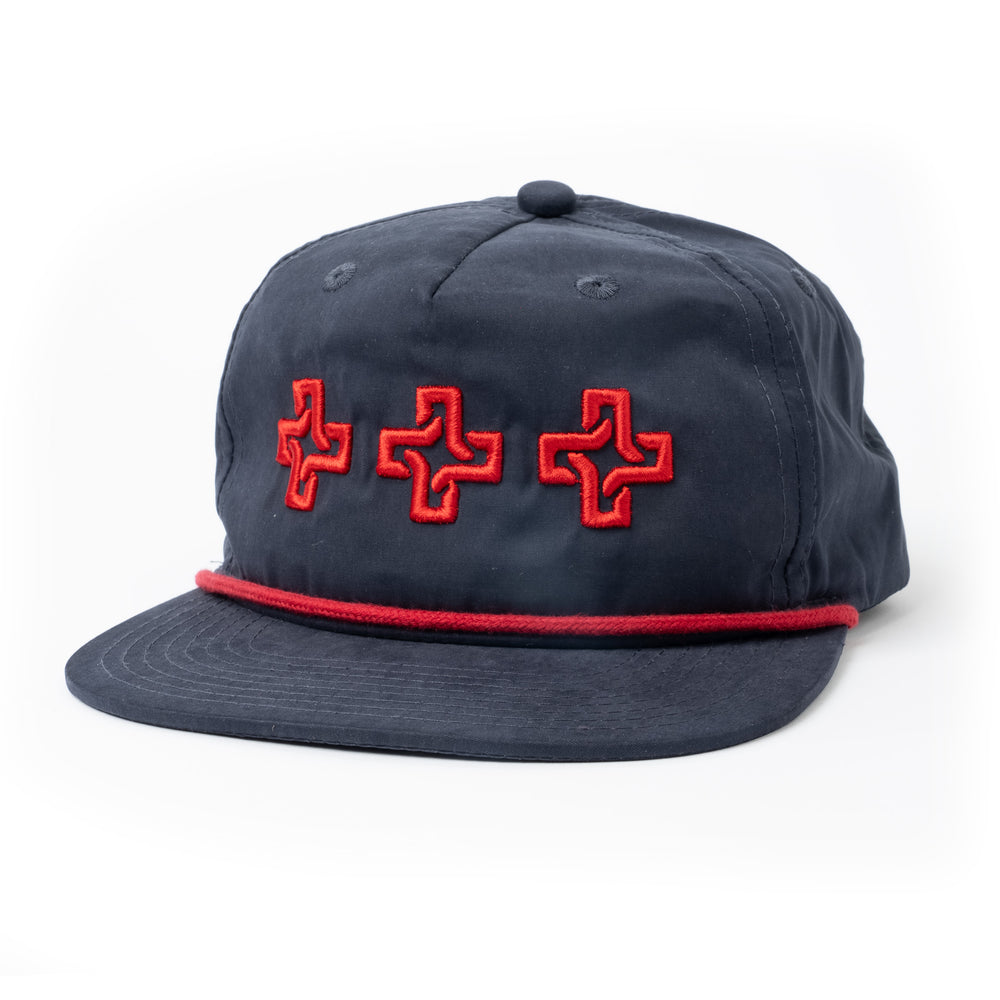 Celtic Crux Hat (navy/red)