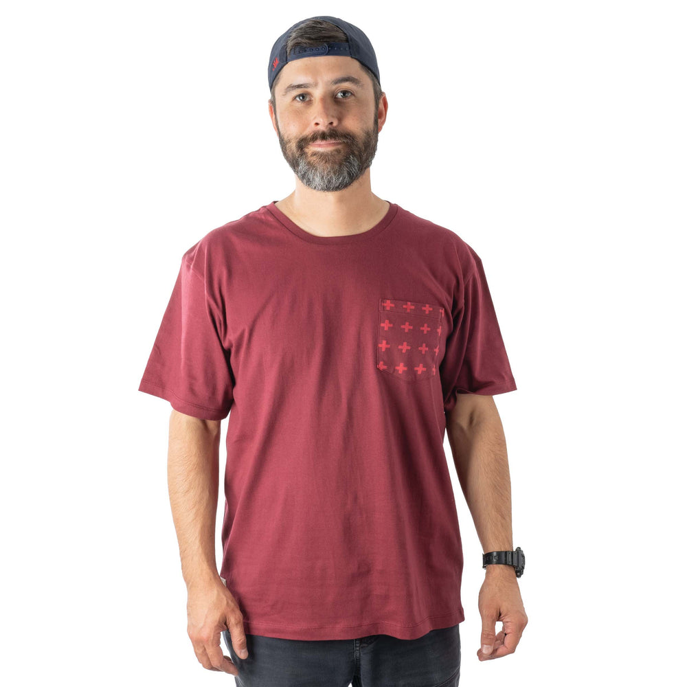 Hormesis Pocket Tee (Burgundy)