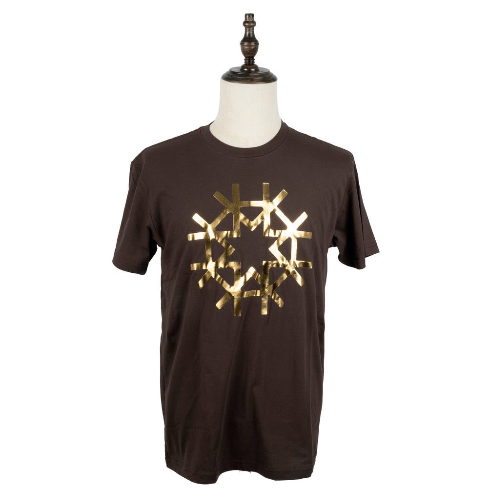 Chocolate Gold Foil Shirt 100% Cotton Tee