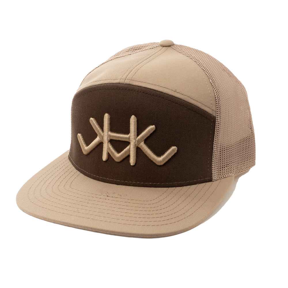 7 Pannel Trucker Snapback Doo Doo Brown