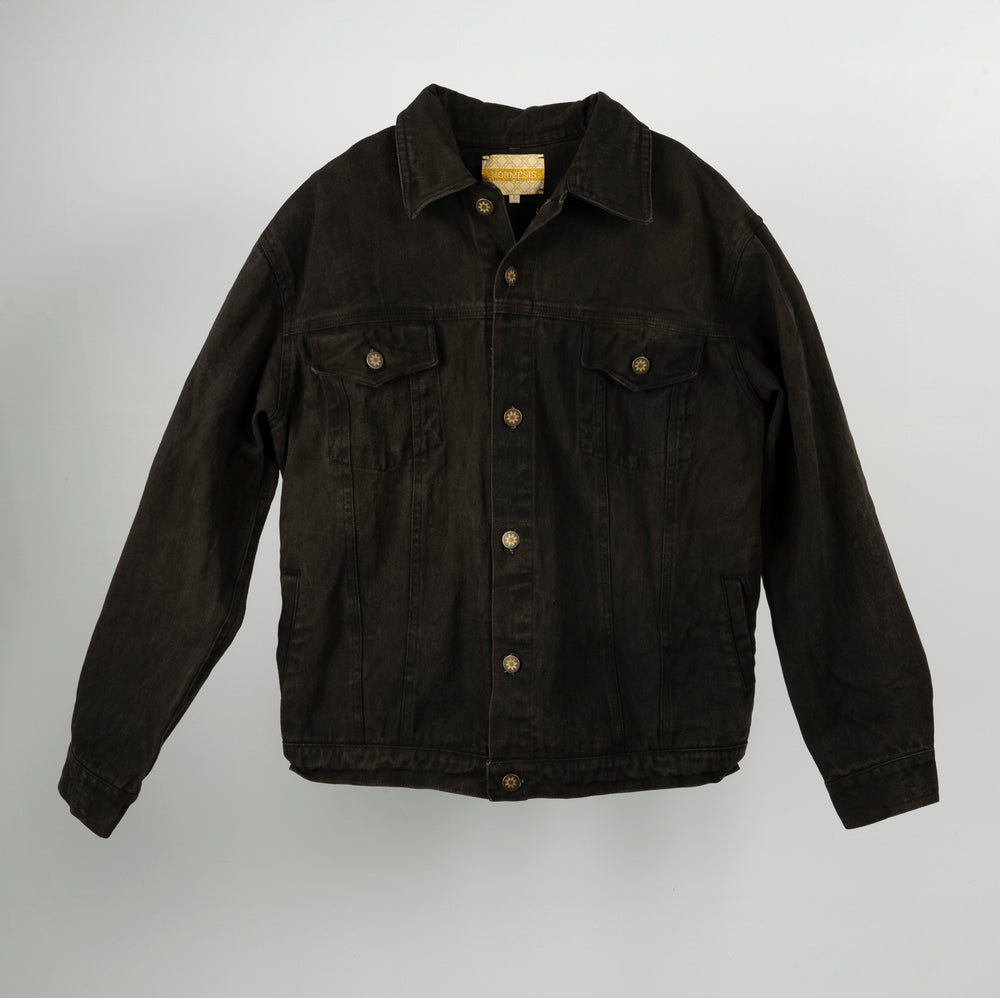 Mahogany Solid Mens Denim Jacket