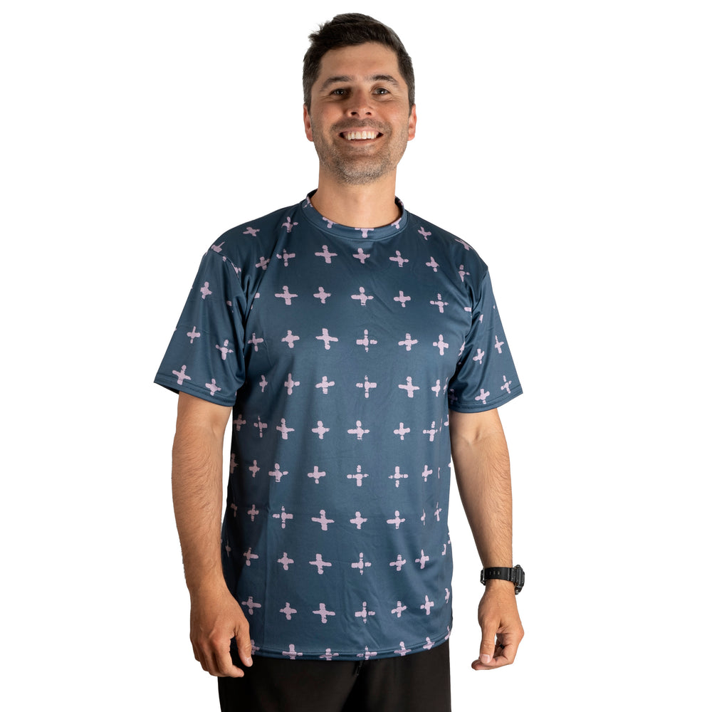 Navy Crux Dry Fit Tee