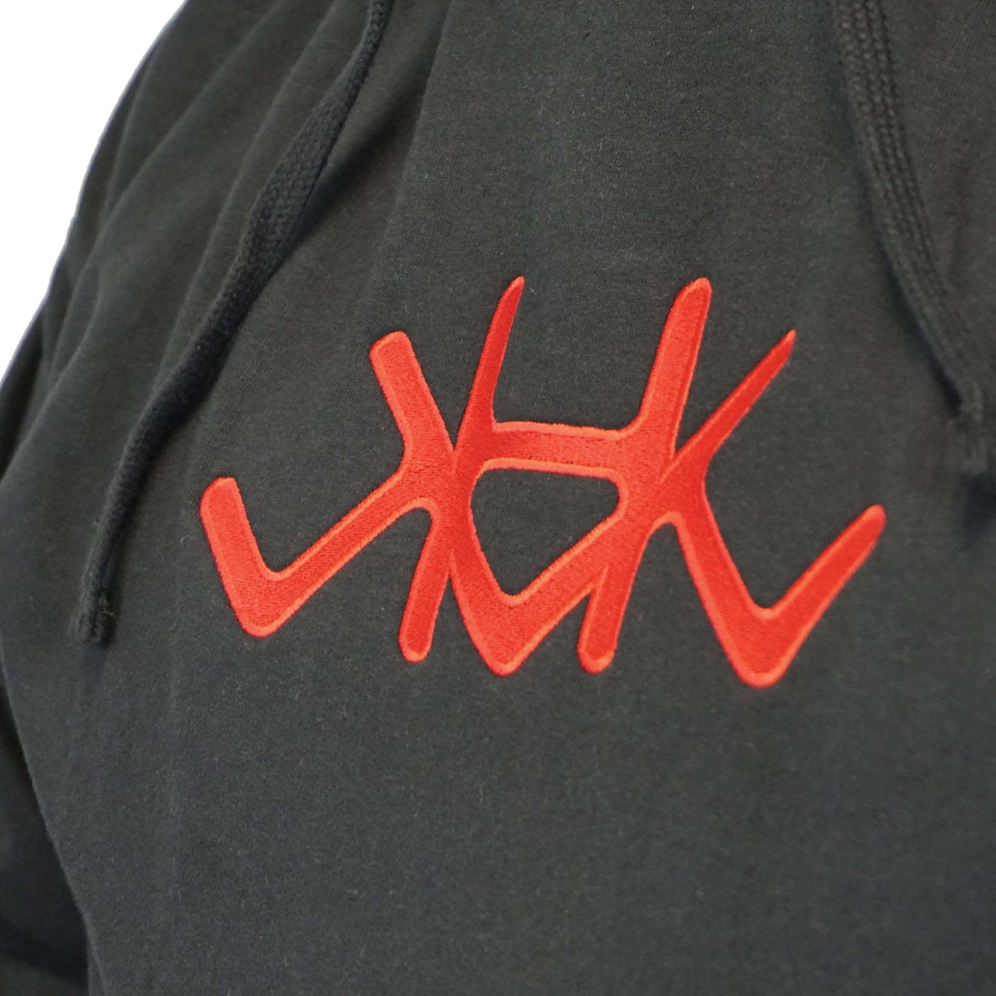 
                  
                    Black and Red Embroidered Hoody
                  
                