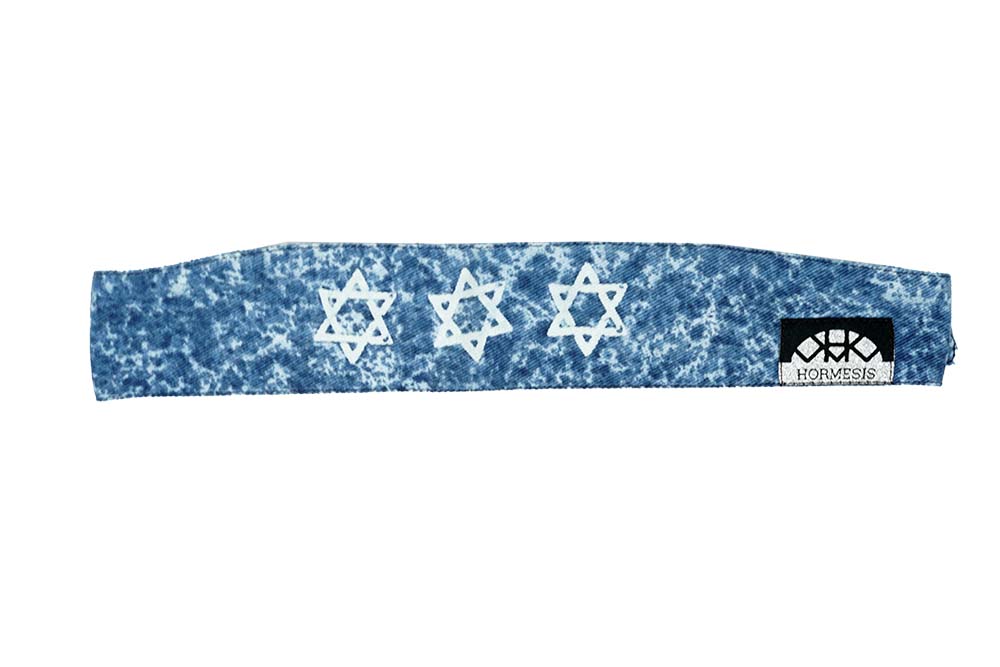 Blue Splatter Star of David