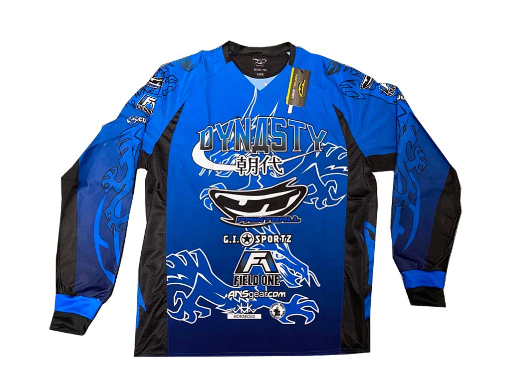 Maillot JT Paintball Dynasty – Taille Small – Bleu – Occasion