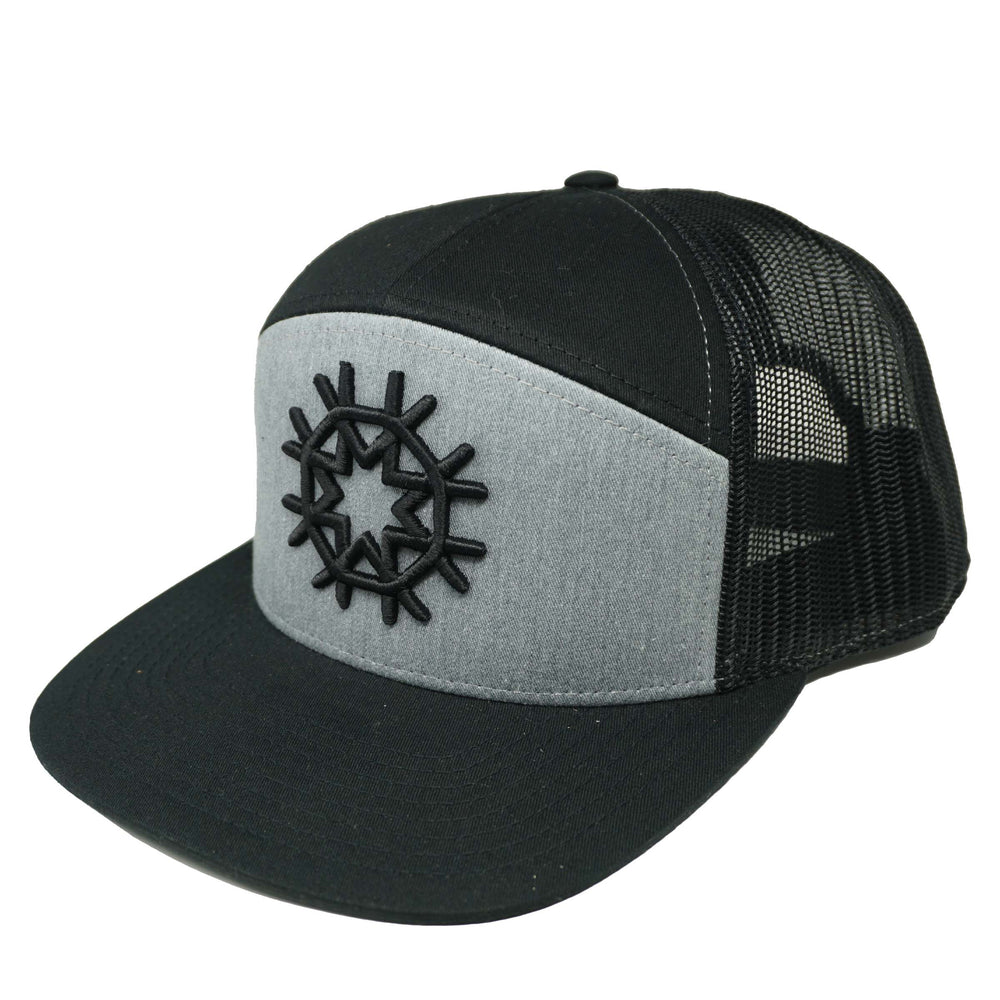 Gray Star 5 Panel Snapback Hat