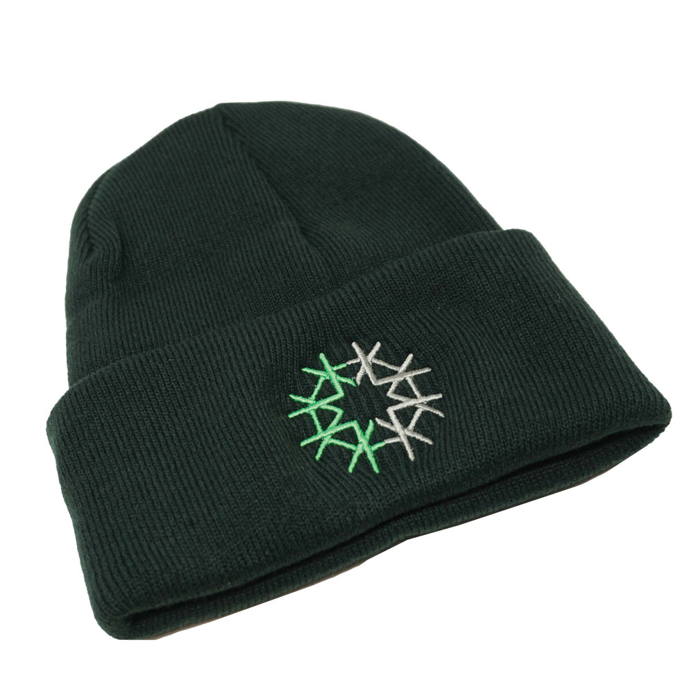 Green/Gray Star Beanie