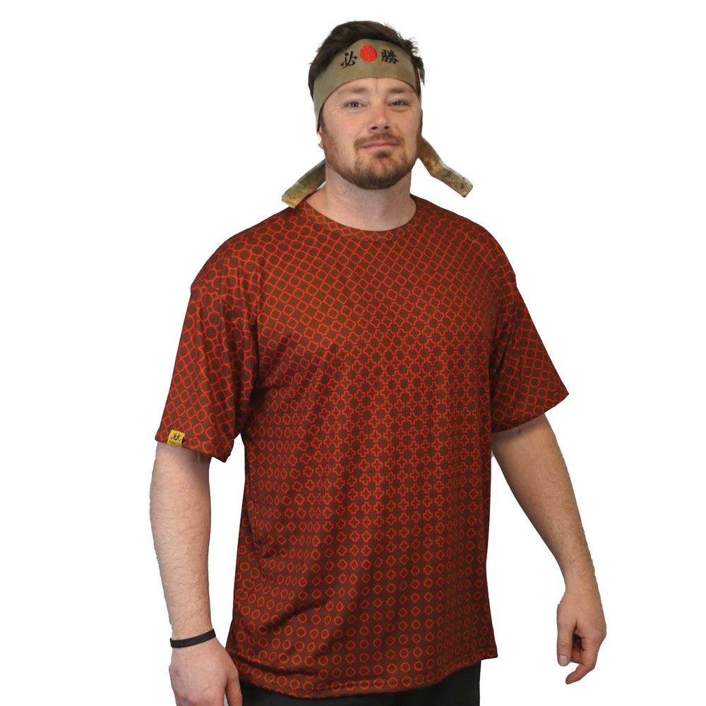 Red Dawn Geo Gradient Dry Fit Tee