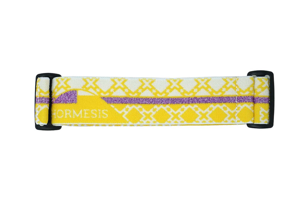 Yellow Parabola Goggle Strap